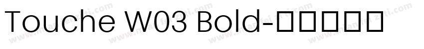 Touche W03 Bold字体转换